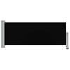 vidaXL Patio Retractable Side Awning 100 x 300 cm Black