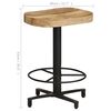 vidaXL Bar Stools 2 pcs 52 cm Solid Mango Wood