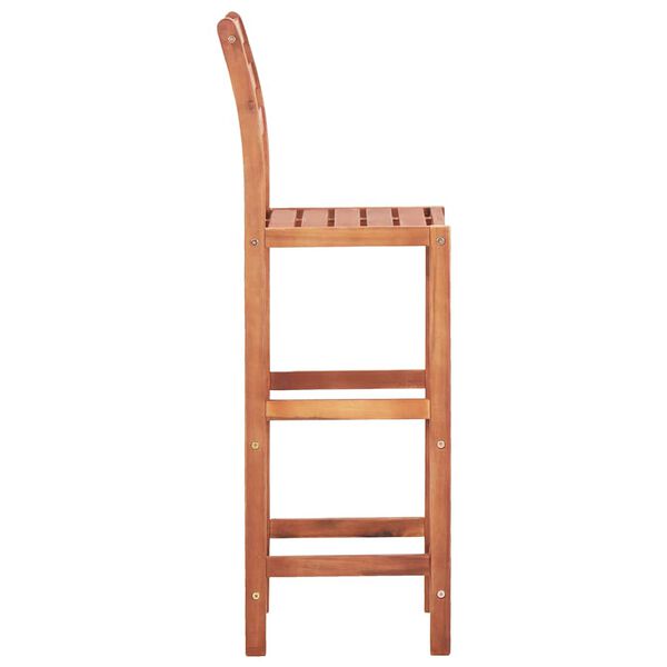 vidaXL Bar Chairs 2 pcs Solid Acacia Wood