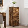 vidaXL Storage Cabinet Smoked Oak 40 x 48 x 105 cm Engineered Wood