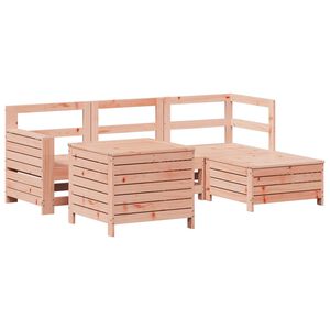 vidaXL 5 Piece Garden Sofa Set Solid Wood Douglas Fir