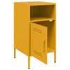 vidaXL Bedside Cabinets 2 pcs Mustard Yellow 36x39x68 cm Steel