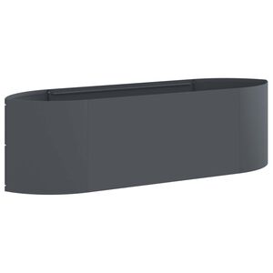 vidaXL Raised Garden Bed Anthracite 140 x 40x 40 cm Steel