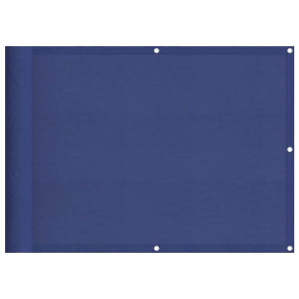 vidaXL Balcony Screen Blue 75x700 cm 100% Polyester Oxford