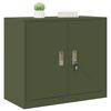 vidaXL Storage Cabinet Olive Green 80 x 40 x 70 cm Steel