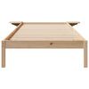 vidaXL Bed Frame with Side Tables Natural 100 x 220 cm Solid Pine Wood