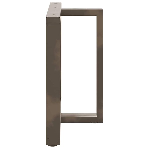 vidaXL Dining Table Legs T-Shaped&nbsp;2 pcs Black 100x35x(72-73) cm Steel