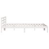 vidaXL Bed Frame White 215.5 x 185.5 x 69.5 cm Solid Pine Wood