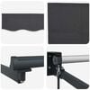 vidaXL Manual Retractable Awning with LEDs Anthracite 2.5 x 2 m
