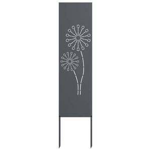 vidaXL Garden Privacy Screen Anthracite 32 x 140 cm Cold-rolled steel
