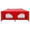 vidaXL Folding Party Tent with Sidewalls Red 3x6 m