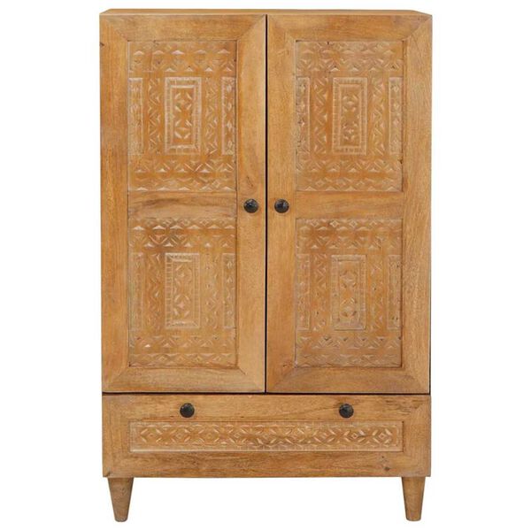 vidaXL Highboard Light brown 60 x 33 x 100 cm Solid mango wood