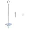 vidaXL Earth anchor 10 pcs Silver &Oslash;10 x 40 cm Galvanized Metal