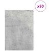 vidaXL Decor Panels 50 pcs Concrete Grey 21 x 30 x 0.27 cm