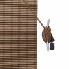 vidaXL Roller Blind with Curtains Manual Brown 90 x 220 cm Bamboo