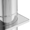 vidaXL Chimney Extension Silver 35 x 35 x 65 cm Stainless Steel