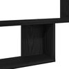 vidaXL Wall Shelves 2 pcs Black Oak 50x12x50 cm Engineered Wood