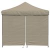 vidaXL Party Tent Folding Taupe 292 x 292 x 315 cm Oxford Fabric
