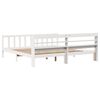 vidaXL Bed Frame without Mattress White 180x200 cm Super King Solid Wood Pine