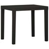 vidaXL Garden Table | Anthracite | Plastic | Medium | Lightweight | Garden Table