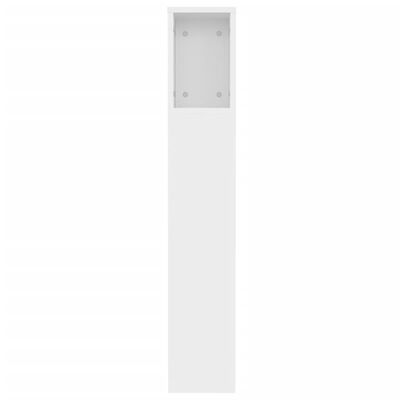 vidaXL Headboard Cabinet White 120x18.5x102.5 cm