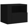 vidaXL Wall-mounted Bedside Cabinets 2 pcs Black 45x30x35 cm