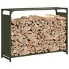 vidaXL Firewood Rack Olive Green 90x28x65 cm Cold-rolled steel