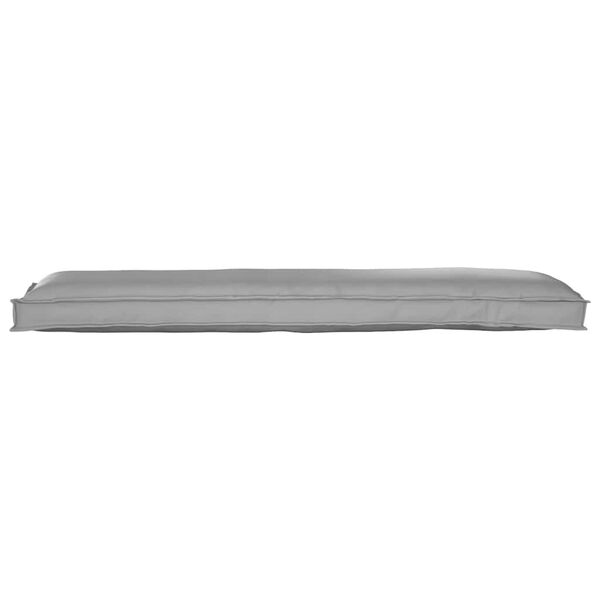 vidaXL Pallet Cushion for Bench Grey 150 x 40 x 8 cm Oxford fabric