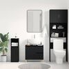 vidaXL Bathroom Cabinet Black Oak 65 x 33 x 60 cm Engineered Wood