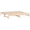 vidaXL Pull-out Day Bed without Mattress 2x(90x190) cm Solid Wood Pine