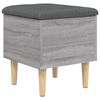 vidaXL Storage Bench Grey Sonoma 42x42x46 cm Engineered Wood
