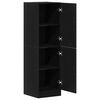 vidaXL Kitchen Cabinet Black 38x41.5x131.5 cm Engineered Wood