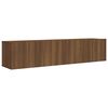 vidaXL 2 Piece TV Cabinet Set Brown Oak Engineered Wood