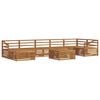 vidaXL Outdoor Sofa Set 8 pcs Natural