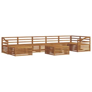 vidaXL Outdoor Sofa Set 8 pcs Natural