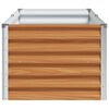 vidaXL Garden Raised Bed Light Brown 195 x 50 x 36 cm Galvanised Steel