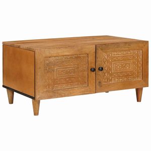 vidaXL Coffee Table Light Brown 80 x 50 x 40 cm Solid Acacia wood