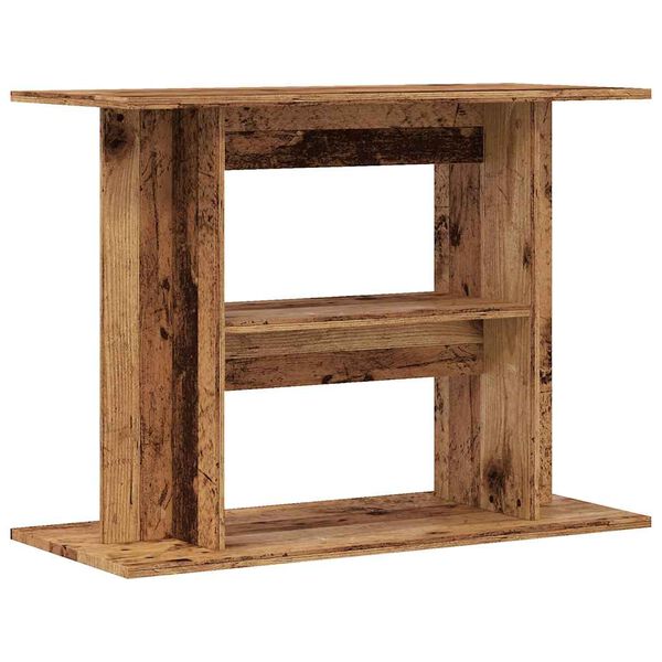 vidaXL Aquarium Stand Old Wood 80x35x60 cm Engineered Wood