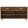 vidaXL Shoe Cabinet Brown Oak 102x35x55 cm Engineered Wood