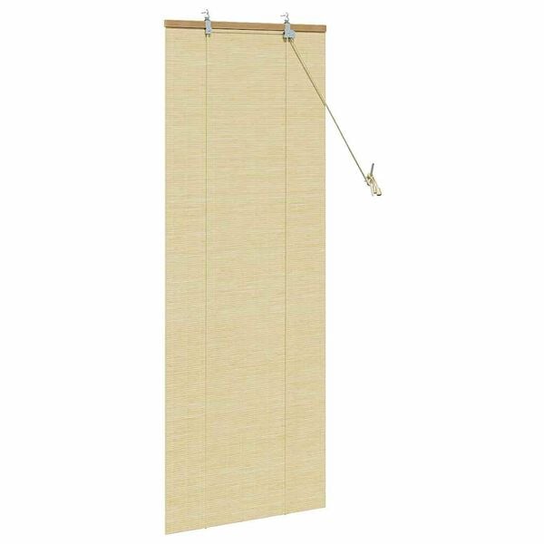 vidaXL Roller Blind with Curtains Manual Nature 60 x 160 cm Bamboo