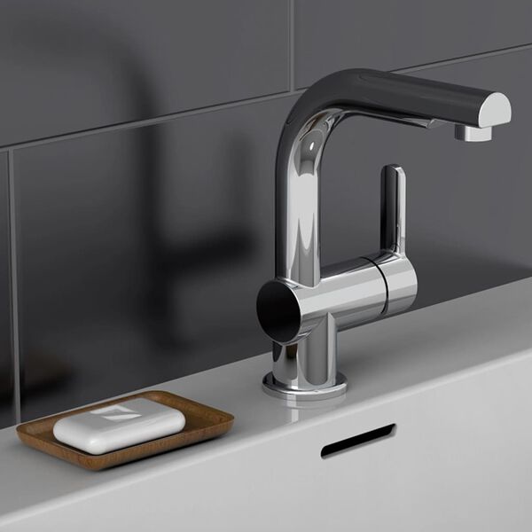 SCH&Uuml;TTE Basin Mixer with Pull-Out Spray LONDON Chrome