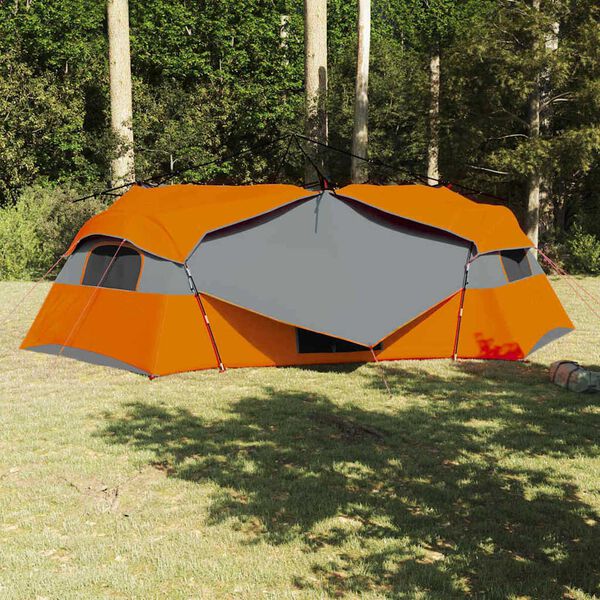 vidaXL Inner Tent with Roof Grey and Orange 520 x 520 x 190 cm Taffeta