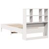 vidaXL Bookcase Bed without Mattress White 90x200 cm Solid Wood Pine