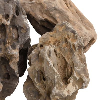 vidaXL Dragon Stones 10 kg Grey 10-40 cm