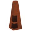 vidaXL Fire Pit Brown 35 x 35 x 100 cm Weather Steel