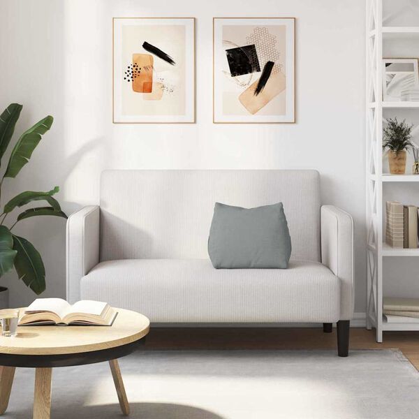 vidaXL Back Pillow Light Grey 45 x 20 x 35 cm Fabric