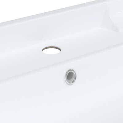 vidaXL Bathroom Sink White 61x48x23 cm Rectangular Ceramic