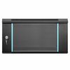 vidaXL Network Cabinet with Storage Black 60 x 60 x 35 cm Steel