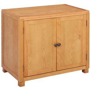 vidaXL Cabinet with Storage Brown 78 x 50 x 70 cm Solid Oak Wood