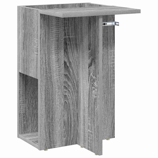 vidaXL End Table Grey Sonoma 35 x 40 x 55 cm Engineered Wood